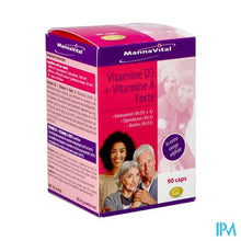 Load image into Gallery viewer, Mannavital Vitamine D3 + Vitamine A Forte Caps 90
