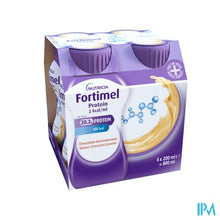 Load image into Gallery viewer, Fortimel Protein 2kcal Karamel&amp;chocolade 4x200ml

