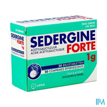 Load image into Gallery viewer, Sedergine Forte 1g Bruistabletten 20
