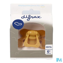 Load image into Gallery viewer, Difrax Fopspeen Dental +6m Uni/pure Geel/honey
