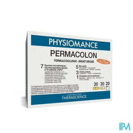 Permacolon Sach 20+caps 20+20 Physiomance Phy138b