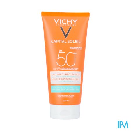 Vichy Cap. Sol. Beach Protect Zonnemelk Ip50 200ml