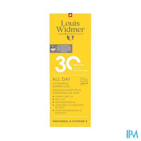Widmer All Day 30 Zonder Parfum 100ml