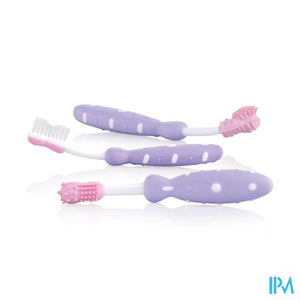 Nuby Tandenborstelset 3 stuks - 3m+