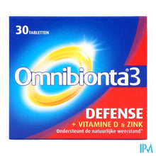 Afbeelding in Gallery-weergave laden, Omnibionta3 Defense Multivitamines Immuniteit (30 tabletten)
