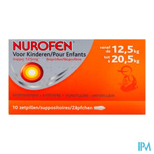Afbeelding in Gallery-weergave laden, Nurofen Kind 125mg Suppo 10x125mg

