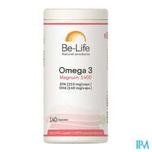 Afbeelding in Gallery-weergave laden, Omega 3 Magnum 1400 Be Life Caps 140 Pf01213
