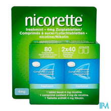 Charger l'image dans la galerie, Nicorette Freshmint 4mg Zuigtabl Z/suiker 80 Nf
