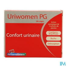 Load image into Gallery viewer, Uriwomen Pg Pharmagenerix Caps 30
