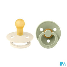 Load image into Gallery viewer, Bibs 1 Fopspeen Duo Sage Ivory
