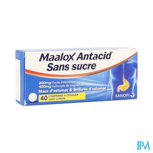 Maalox Antacid Zs Lemon 200/400mg Kauwtabl 40 Bl.