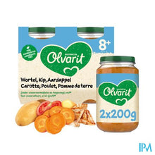 Load image into Gallery viewer, Olvarit Wortel Kip Puree 2x200g 8m01
