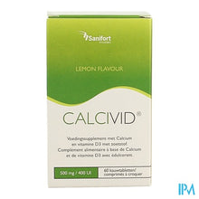 Afbeelding in Gallery-weergave laden, Calcivid 500mg/400ie Lemon Chew 60
