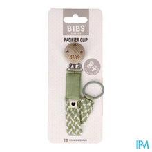 Afbeelding in Gallery-weergave laden, Bibs Fopspeenketting Braided Sage&amp;ivory
