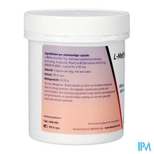 Charger l'image dans la galerie, l-methionine +b6 Caps 100x500mg Deba
