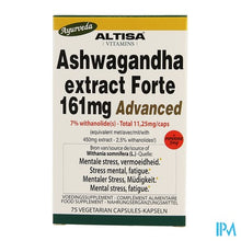Afbeelding in Gallery-weergave laden, Altisa Ashwagandha Forte 161mg Advanced Caps 75
