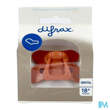 Charger l'image dans la galerie, Difrax Fopspeen Dental +18m Uni/pure Bruin/brick

