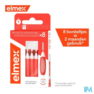 Elmex Set Interdentale Borsteltjes Iso 1 0,7mm 8