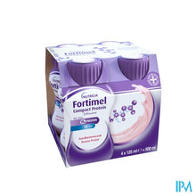 Charger l'image dans la galerie, Fortimel Compact Protein 2.4kcal Aardbei 4x125ml
