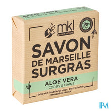 Afbeelding in Gallery-weergave laden, Mkl Overvet Marseille Zeep Aloe Vera 100g
