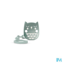 Afbeelding in Gallery-weergave laden, Suavinex Bonhomia Soother Chain Owl Green
