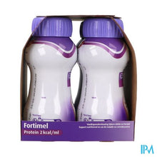 Load image into Gallery viewer, Fortimel Protein 2kcal Karamel&amp;chocolade 4x200ml
