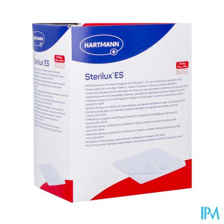 Sterilux Es 10x10cm 8l.st. 25x2 P/s