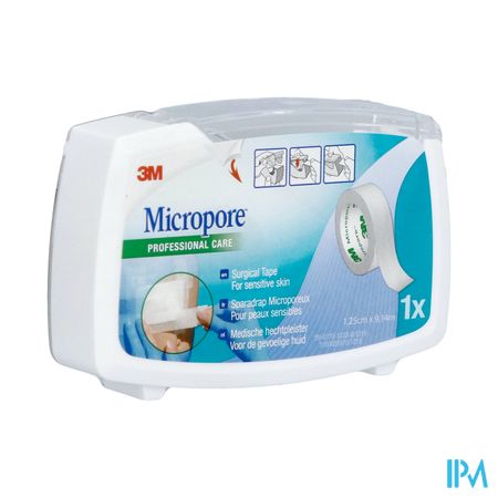 Micropore 3m 12,5mmx9,1m Nieuwe Dispenser 1530p-0d