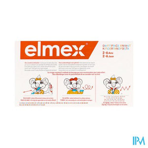 Elmex Tandpasta Kind 2-6 Jaar 2x50ml