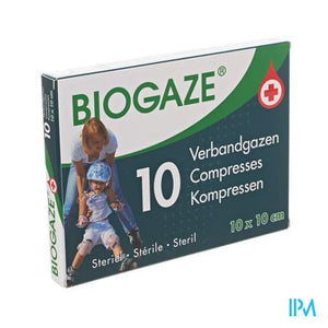 Biogaze 10 Verbandgazen 10 x 10 cm
