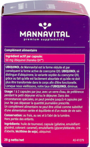 Mannavital Ubiquinol Caps 60