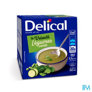Delical Soupe Veloute Legumes Verts 4x200ml