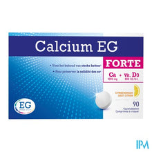 Afbeelding in Gallery-weergave laden, Calcium EG Forte 1000Mg/800Ie Citroen Kauwtabl 90
