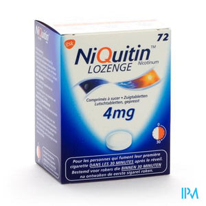 Niquitin Lozenge Zuigtabletten 72 X 4mg