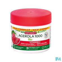 Afbeelding in Gallery-weergave laden, Superdiet Maxi Pot Acerola 1000 Bio Comp 60
