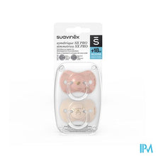 Load image into Gallery viewer, Suavinex Spread Joy Soother Sil Rev +18m Bg Duo

