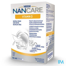 Afbeelding in Gallery-weergave laden, Nancare Vitamin D 10ml
