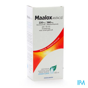 Maalox Antacid 220/380 Susp Oraal 355ml