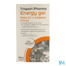 Charger l'image dans la galerie, TRISPORT ENERGY GEL + COFFEINE ORANGE 10X50 G
