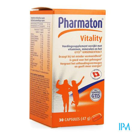 Pharmaton Vitality Capsules Nf Caps 30