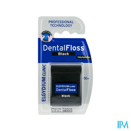 Elgydium Clinic Dental Floss Black 50m