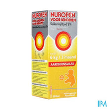 Afbeelding in Gallery-weergave laden, Nurofen Kind Suikervrij Aardbei 2 % 200ml
