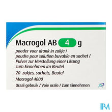 Load image into Gallery viewer, Macrogol AB 4g Pdr Voor Drank Zakje 20

