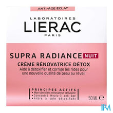 Afbeelding in Gallery-weergave laden, Lierac Supra Radiance Nachtcreme Pot 50ml

