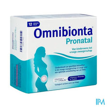 Charger l&#39;image dans la galerie, Omnibionta Pronatal kinderwens en vroege zwangerschap - 12 weken Pack (84 tabletten)
