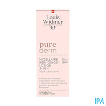 Load image into Gallery viewer, Widmer Purederm Micellaire Reinigingslotion Zonder Parfum 200ml
