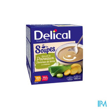 Afbeelding in Gallery-weergave laden, Delical Soupe Veloute Poireaux Pdt &amp; Creme 4x200ml
