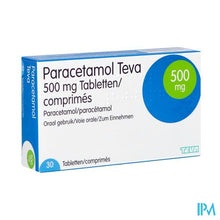 Load image into Gallery viewer, Paracetamol Teva 500mg Nf Tabl 30 X 500mg
