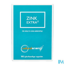 Charger l'image dans la galerie, Natural Energy Zinc Extra Caps 180
