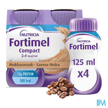Afbeelding in Gallery-weergave laden, Fortimel Compact 2.4kcal Mokka 4x125ml
